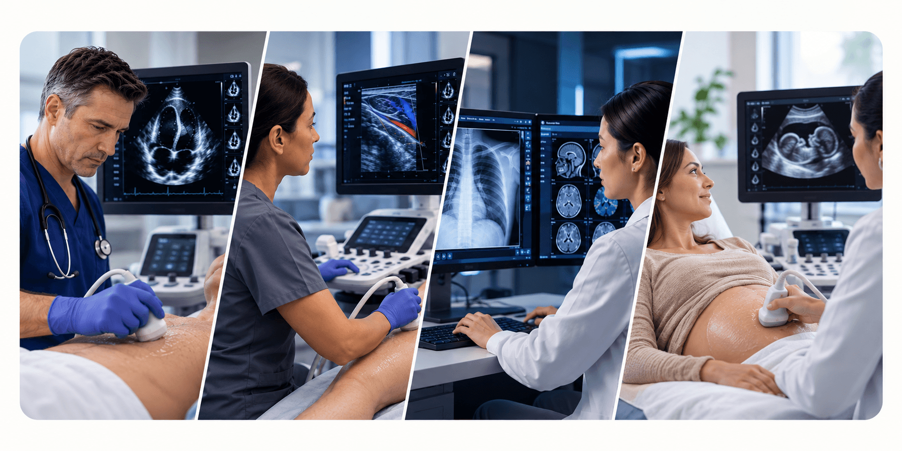 Clinical teams across specialties using MedIQ for imaging, reporting, and documentation